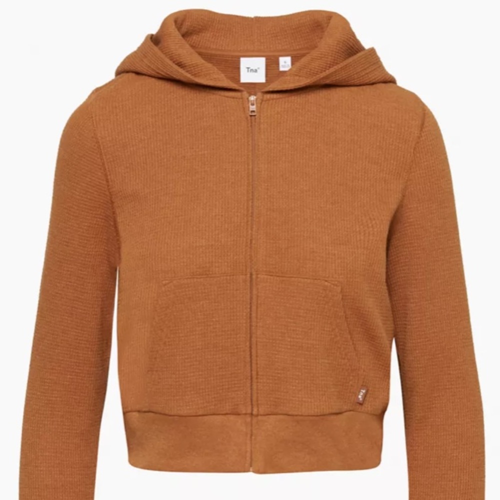 ARITZIA WAFFLE ZIP HOODIE